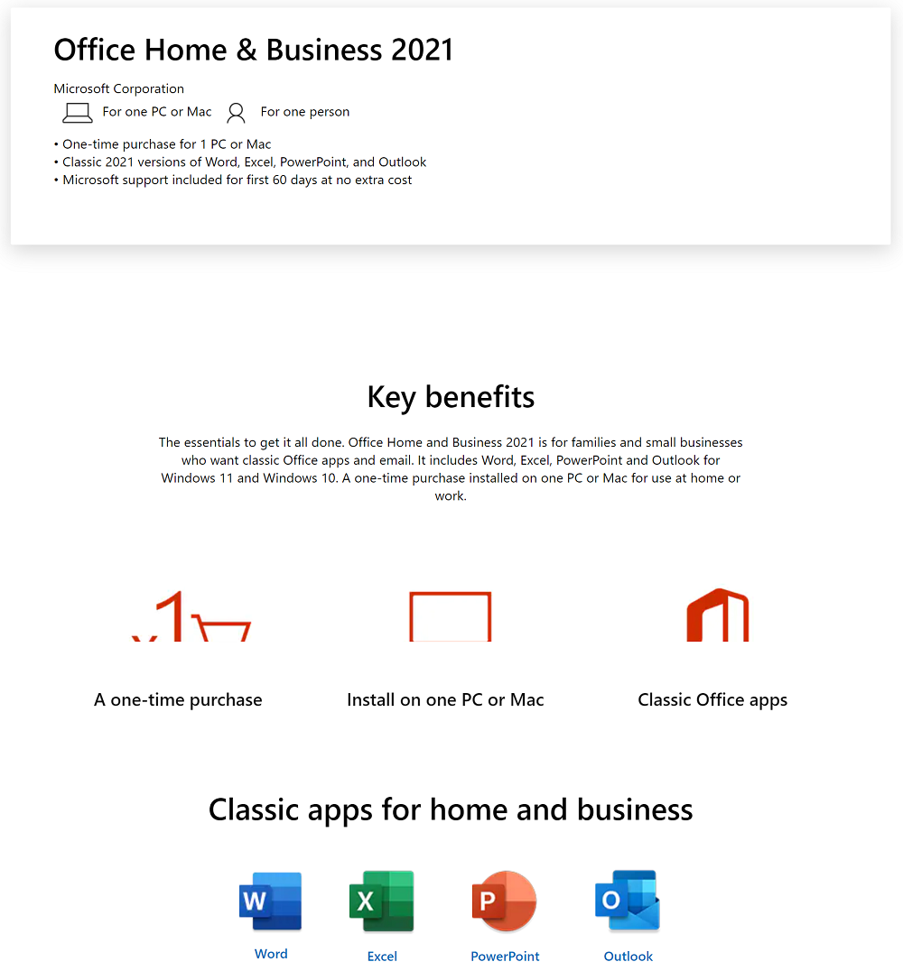 Microsoft Office Home & Business 2021 Outright Email licence - Welcome to  Compuworld - Australia IT Distributor / Wholesale
