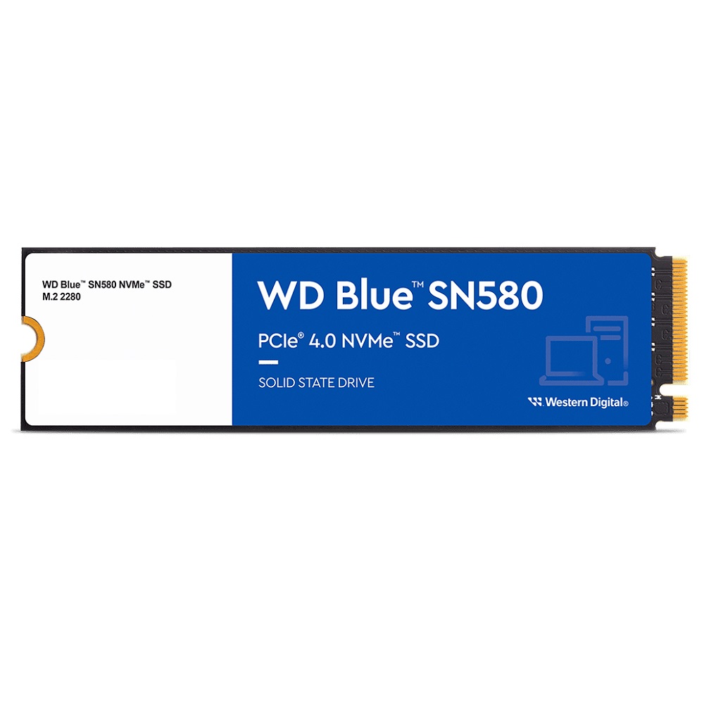 Western Digital 500G SN580 Blue G4 M.2 NVME SSD WDS500G3B0E