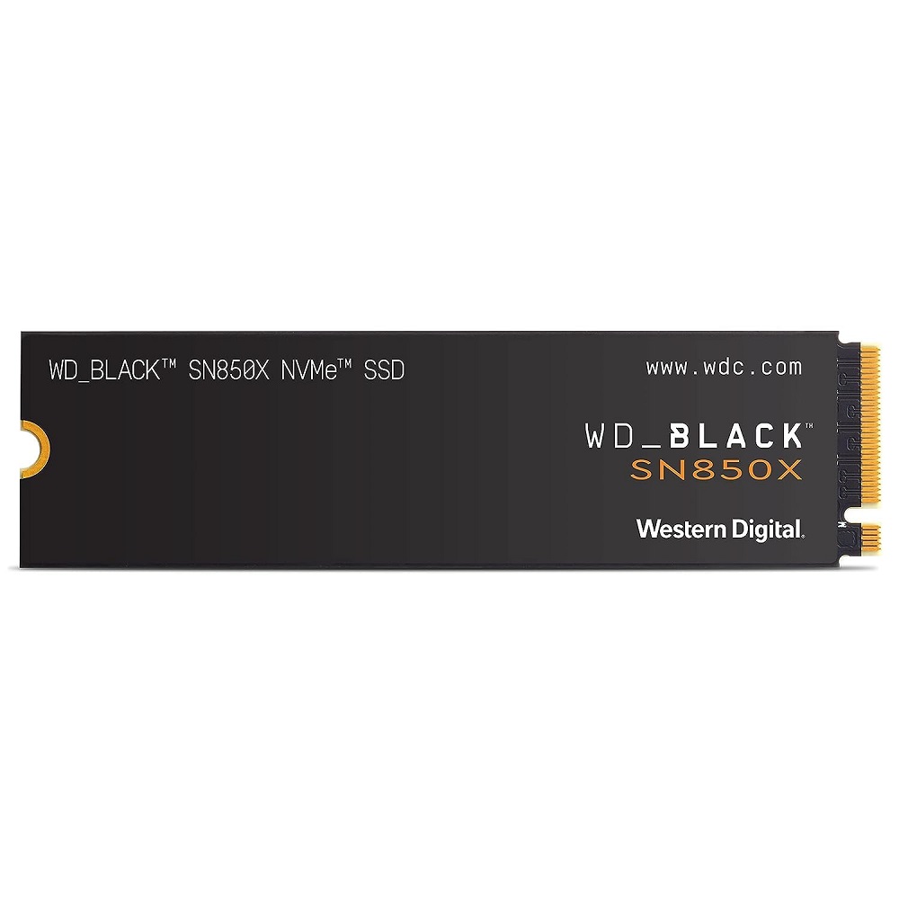 Western Digital WD Black SN850X 1TB Gen4 NVMe SSD for PS5 - 7300MB/s 6300MB/s R/W 600TBW 1100K/800K IOPS 1.75M Hrs MTBF 5yrs ~WDS100T1X0E