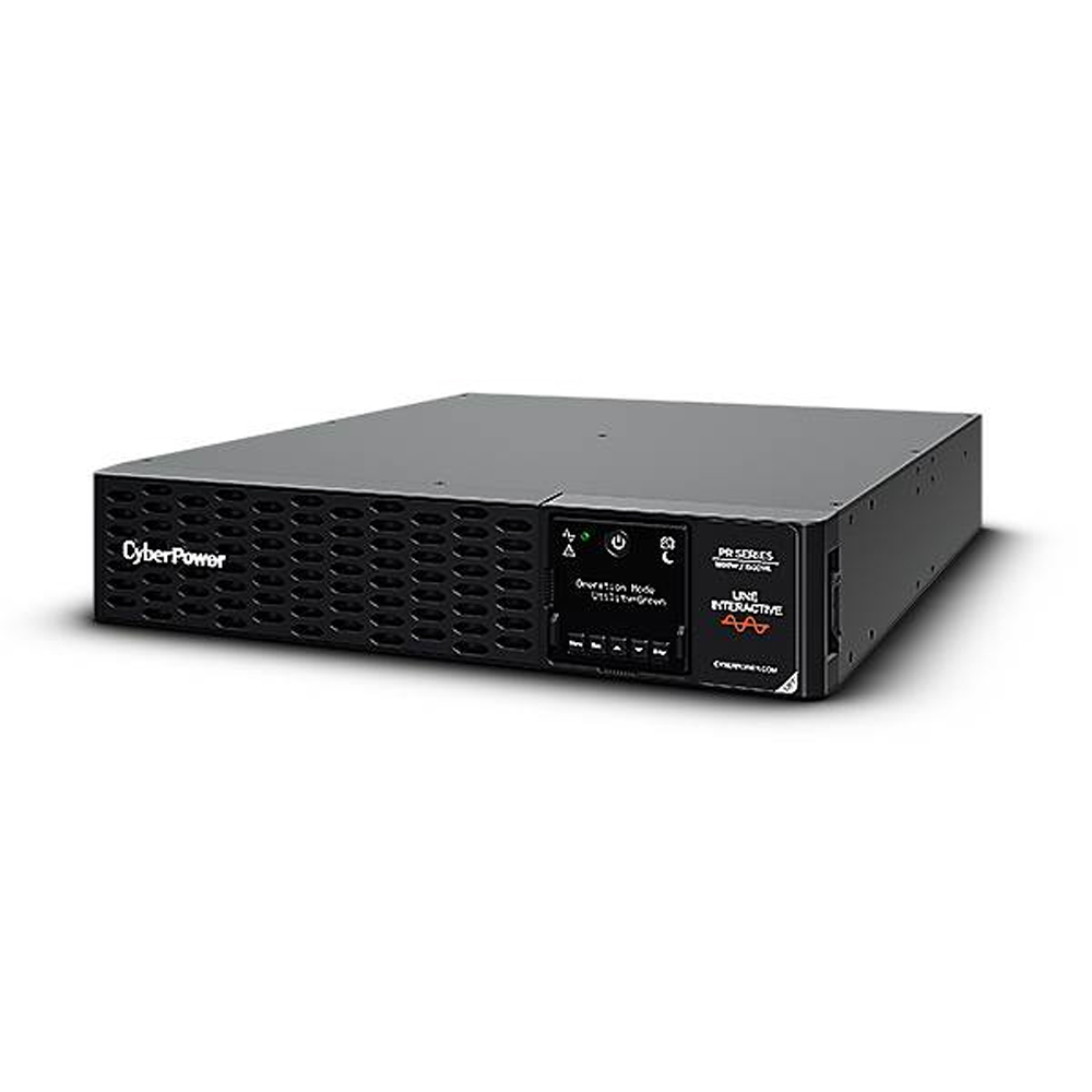 CyberPower PRO Rack/Tower LCD 1500VA/1500W (10A) 2U Line Interactive UPS - XL Batt. Exp.- (PR1500ERTXL2U) - 3 Yrs Adv Rep. & 2 Yrs on Int. Bat