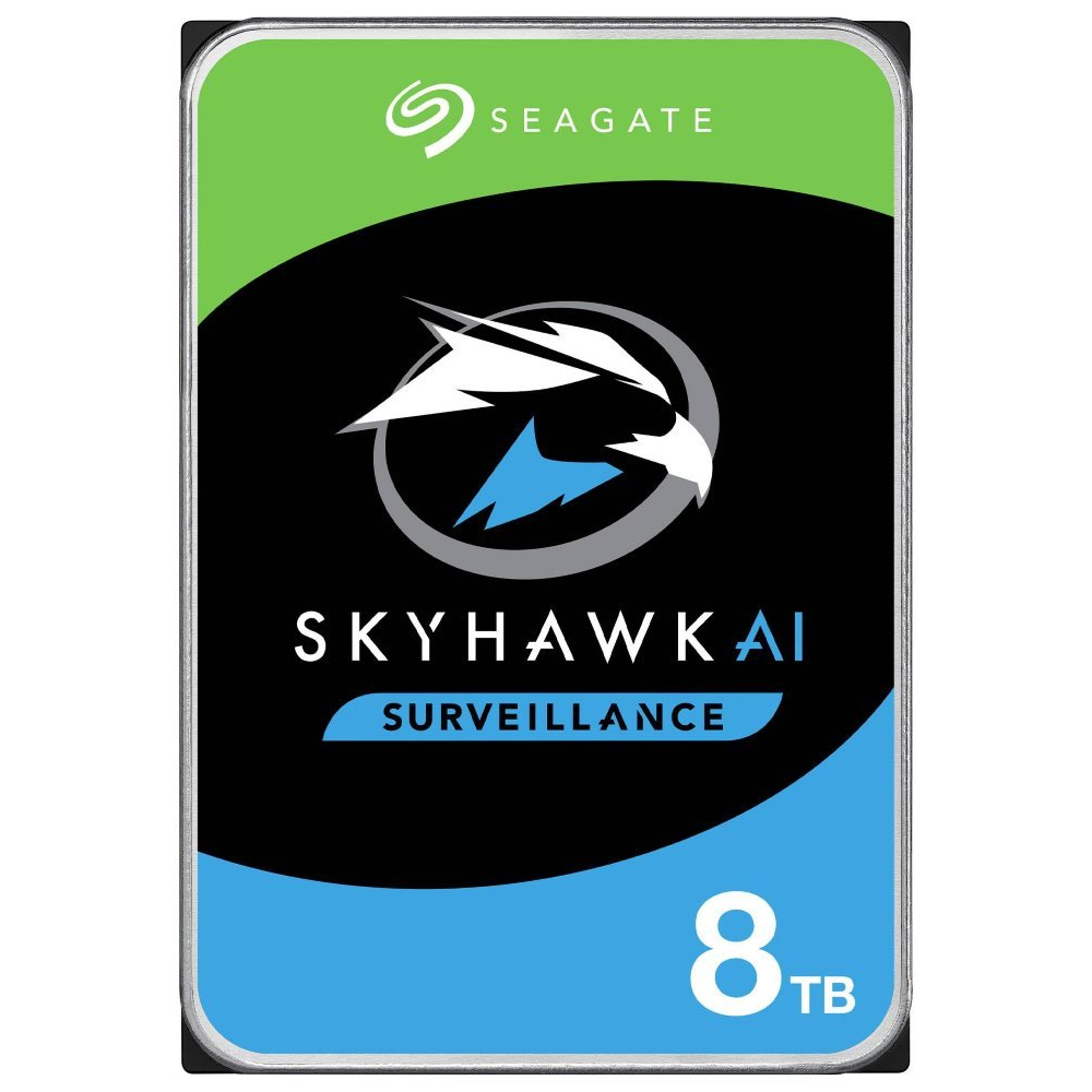 Seagate 8TB 3.5' SkyHawk Surveillance AI, SATA3 6Gb/s,16 AI streams,256MB Cache 24x7 HDD ST8000VE001,  3 Years Warranty