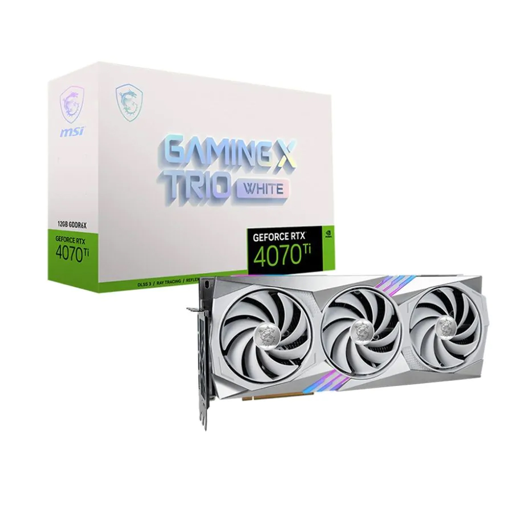 MSI GeForce RTX 4070 Ti GAMING X TRIO WHITE 12G Video
