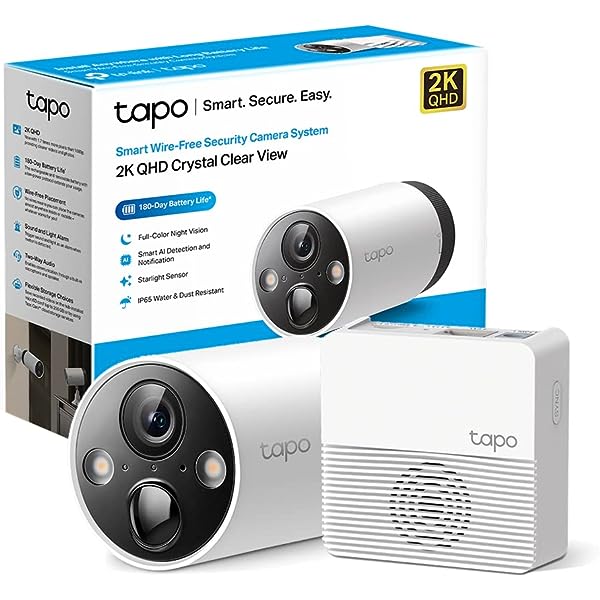 TP-LINK TAPO C420S1 SMART WIRE-FREE SECURITY CAMERA SYSTEM, 1-CAMERA SYSTEM, HUB, 1YR WTY TAPO-C420S1