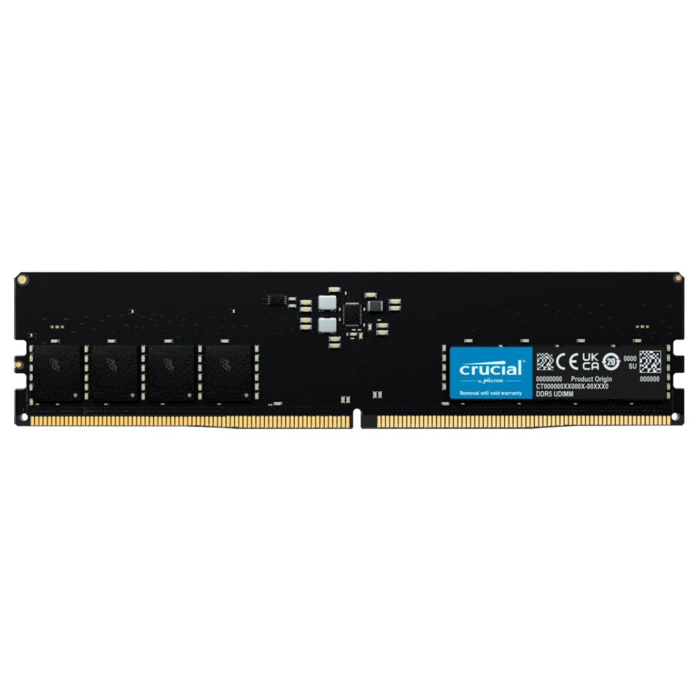 Crucial 16GB (1x16GB) DDR5 UDIMM 5600MHz CL46 Desktop PC Memory