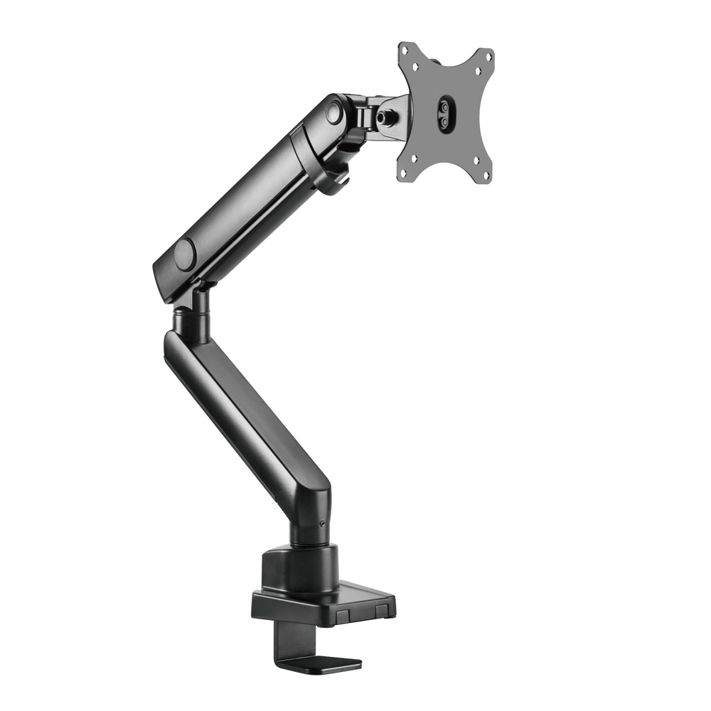 Brateck Single Monitor Aluminium Slim Mechanical Spring Monitor Arm Fit Most 17'-32' Monitor Up to 8kg per screen VESA 75x75/100x100
