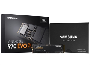 Samsung 970 EVO Plus 2TB PCIe NVMe SSD MLC 3500MB/s 3300MB/s 620K/560K IOPS 1200TBW 5yrs wty