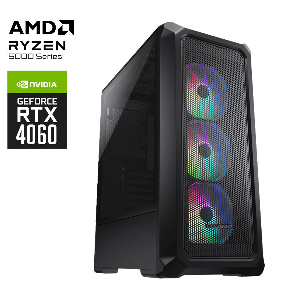 AMD Guardian Ryzen 7 5700X RTX4060 Gaming PC 1T SSD 32G