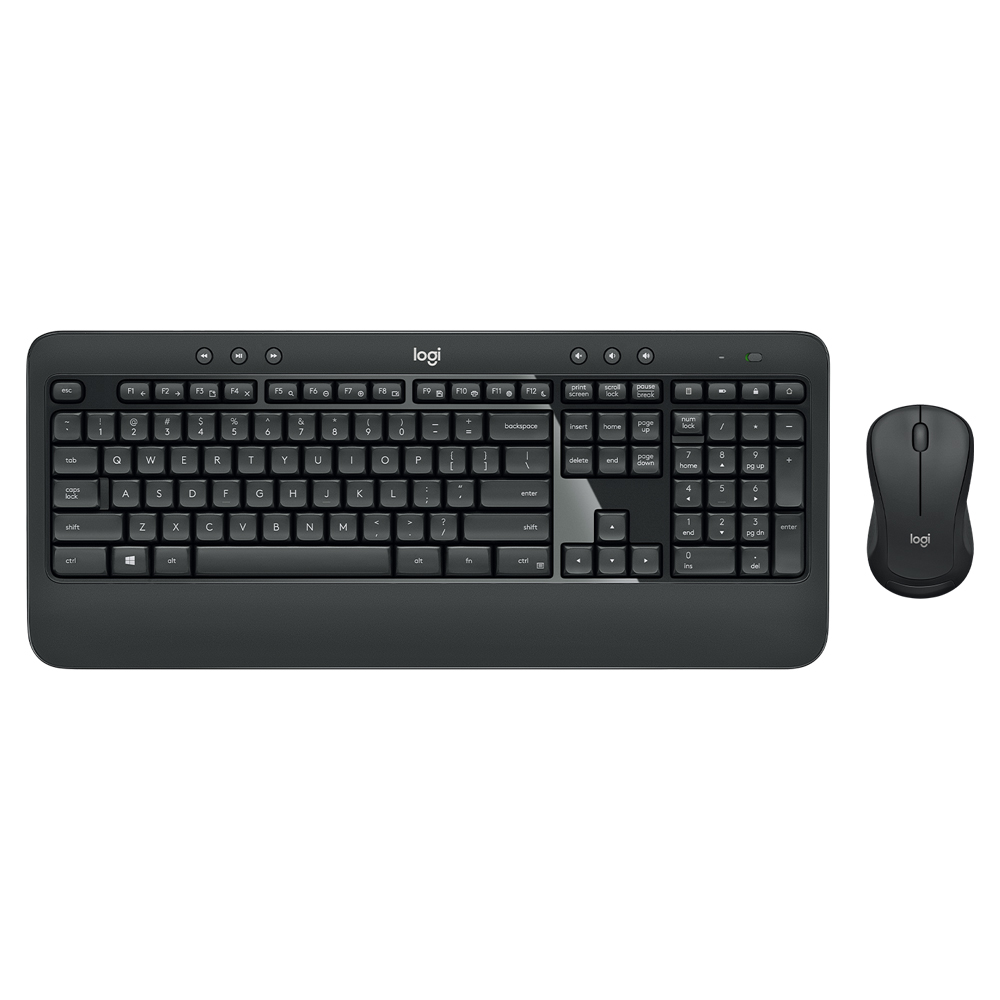 Logitech MK540 Advanced Wireless Keyboard & Mouse Combo -  USB Receiver, 10 Meter Wireless Connection, Plug and Play, Contoured Mouse 920-008682
