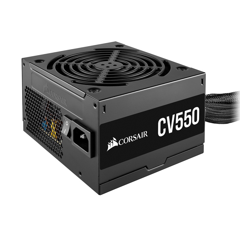 Corsair 550W CV Series CV550, 80 PLUS Bronze Certified, Up to 88% Efficiency,  Compact 125mm design easy fit and airflow, ATX PSU (LS) > CV650