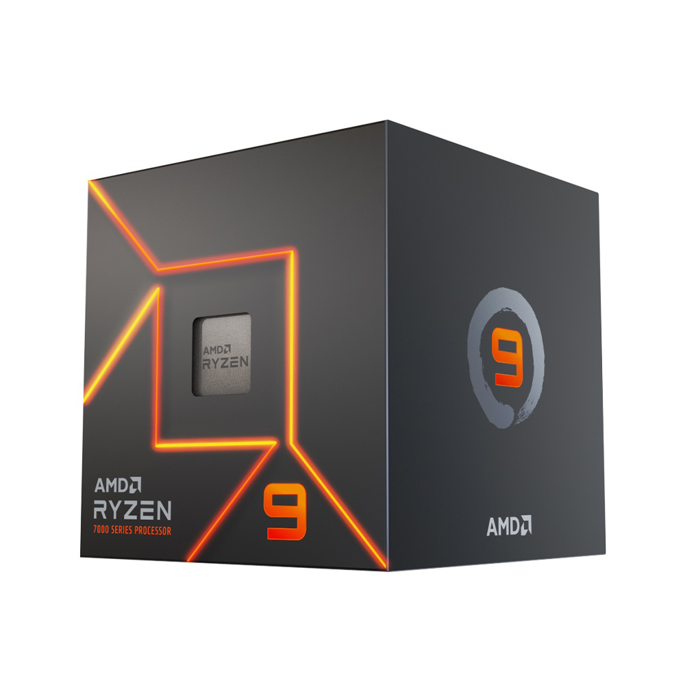 AMD Ryzen 9 7900 12 Cores CPU Radeon VGA Fan 65W