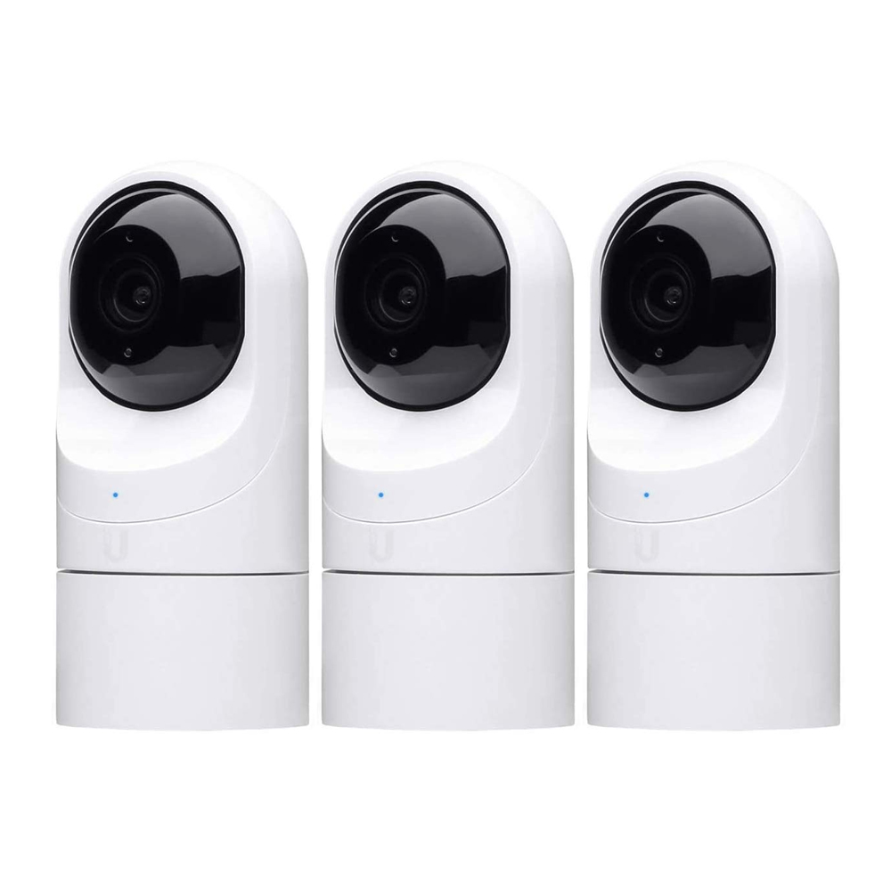 Ubiquiti G3 Flex-3 Pack, Full HD 1080p Mini Turret Camera, Infrared LED, Versatile Mounting Option for Indoor&Outdoor Installation, PoE, Incl 2Yr Warr