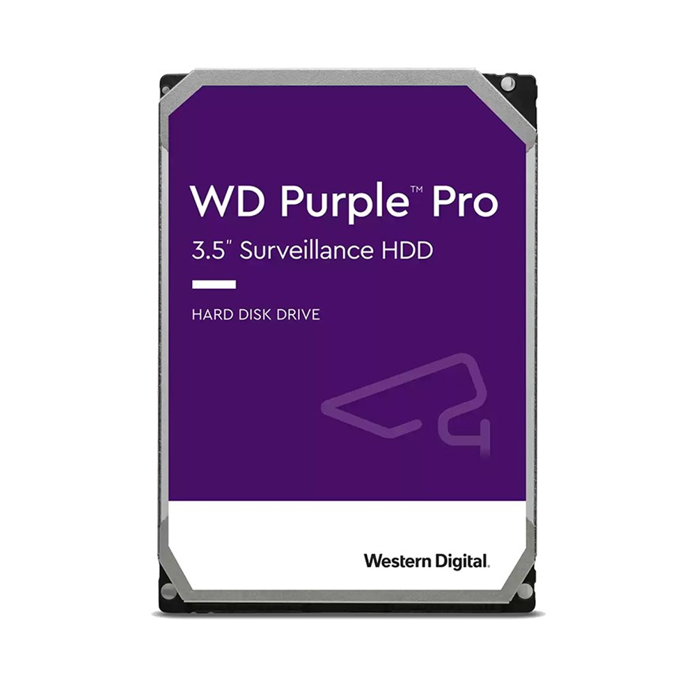Western Digital WD Purple Pro 18TB 3.5' Surveillance HDD 7200RPM 512MB SATA3 272MB/s 550TBW 24x7 64 Cameras AV NVR DVR 2.5mil MTBF 5yrs