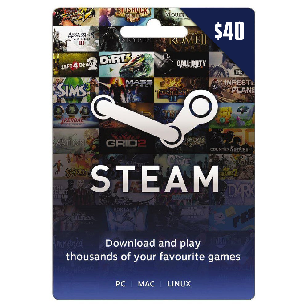 Promo Item: $40 Steam Card only with selected Product purchased