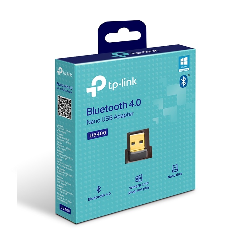 TP-Link UB400 Bluetooth 4.0 Nano USB 2.0 Adapter, Add Bluetooth To Your Devices, 10 Meter Range, Plug and Play
