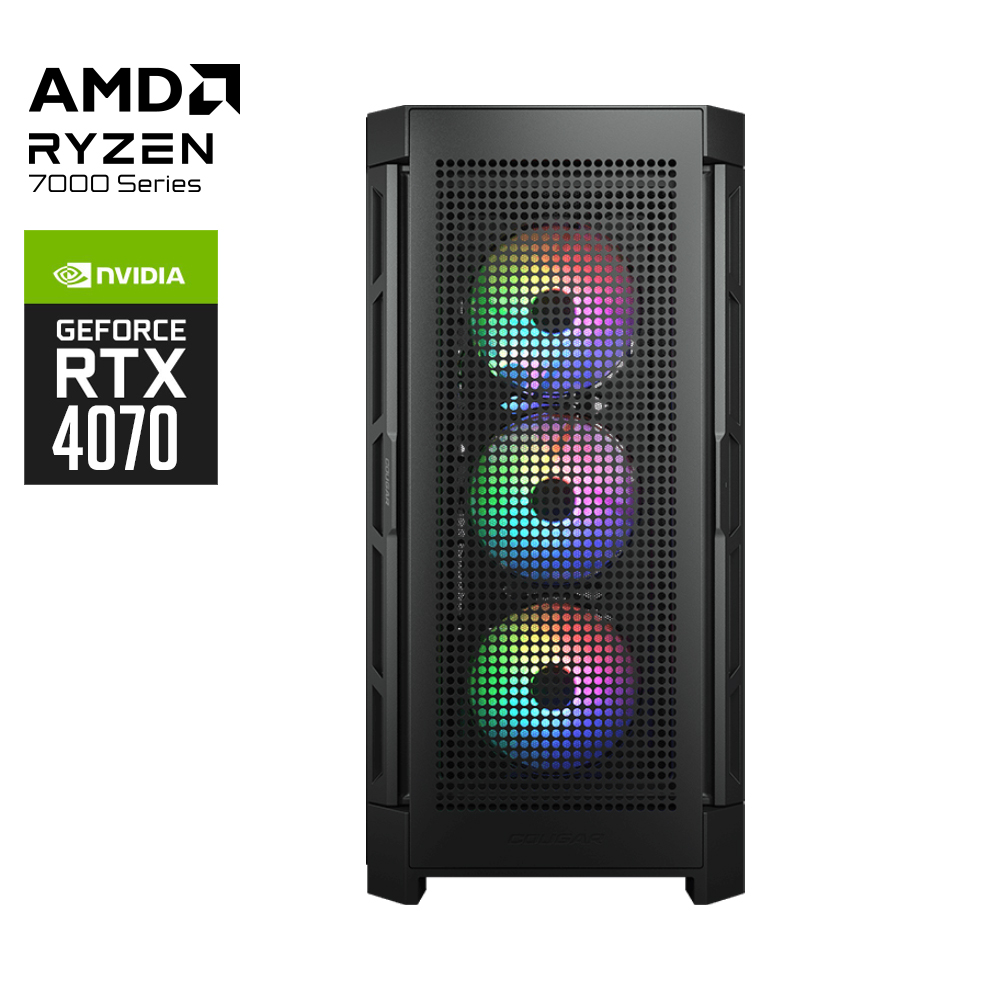 AMD Guardian Ryzen 7 7700X RTX4070 Gaming PC 2T SSD 32G