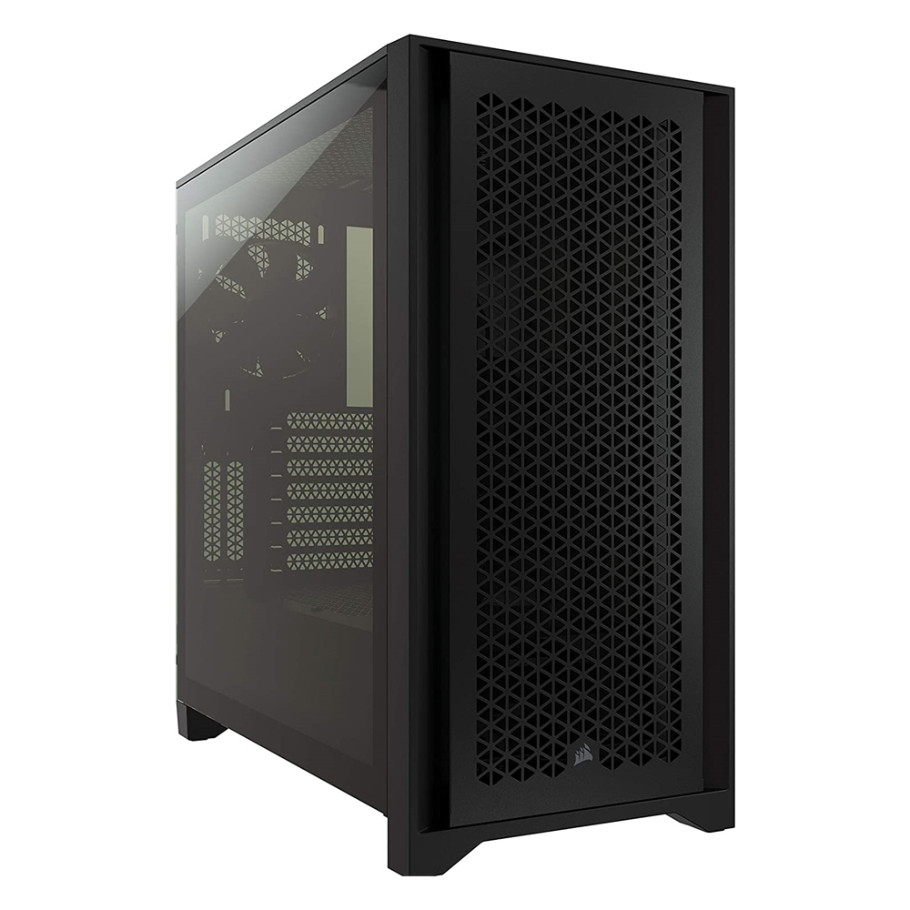 Corsair Carbide Series 4000D Airflow ATX Tempered Glass Black, 2x 120mm Fans pre-installed. USB 3.0 and Type-C x 1, Audio I/O. Case