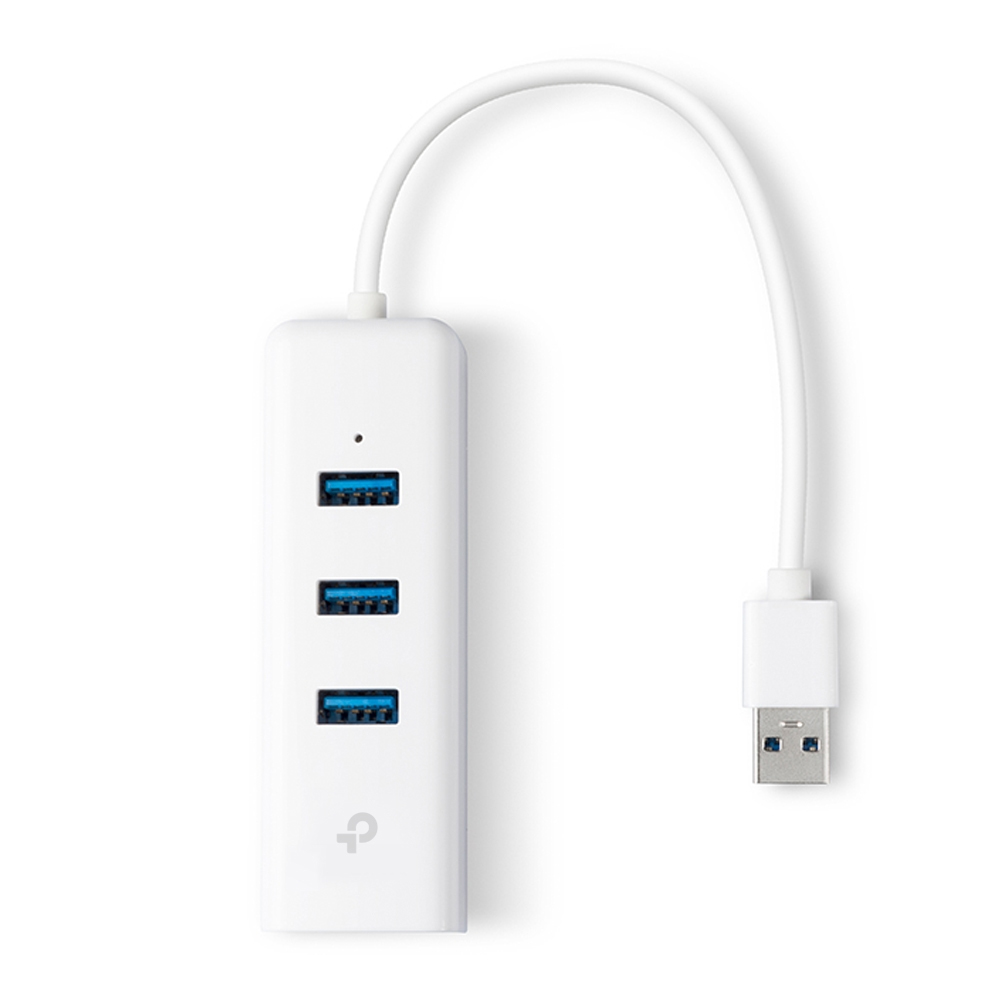 TP-LINK USB 3.0 3-PORT HUB & GIGABIT ETHERNET ADAPTER 2 IN 1, 1YR WTY UE330