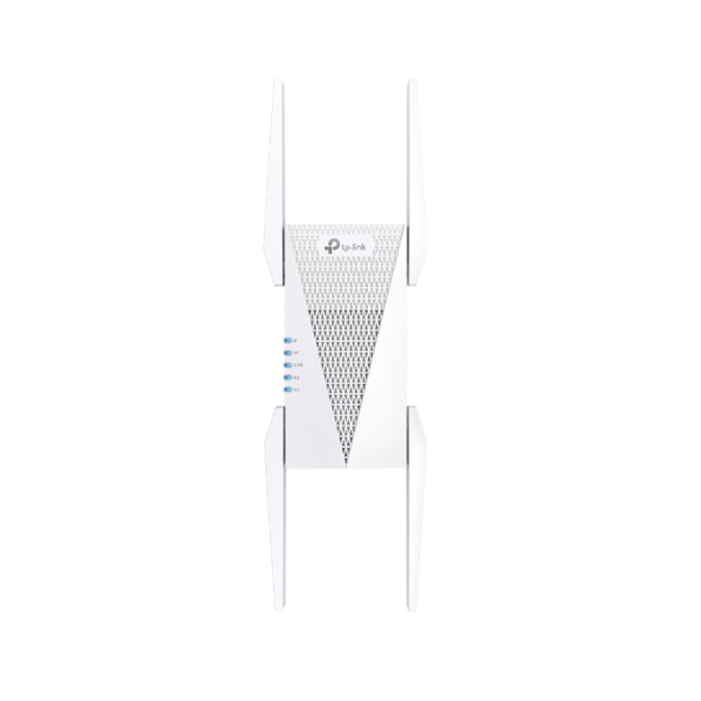 TP-LINK AXE5400 MESH WI-FI 6E RANGE EXTENDER, 5400MBPS, 6GHZ TRIBAND, 3YR WTY RE815XE