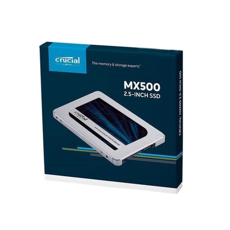 Crucial MX500 500GB 2.5' SATA SSD - 560/510 MB/s 90/95K IOPS 180TBW AES 256bit Encryption Acronis True Image Cloning 5yr wty alt~MZ-77E500BW
