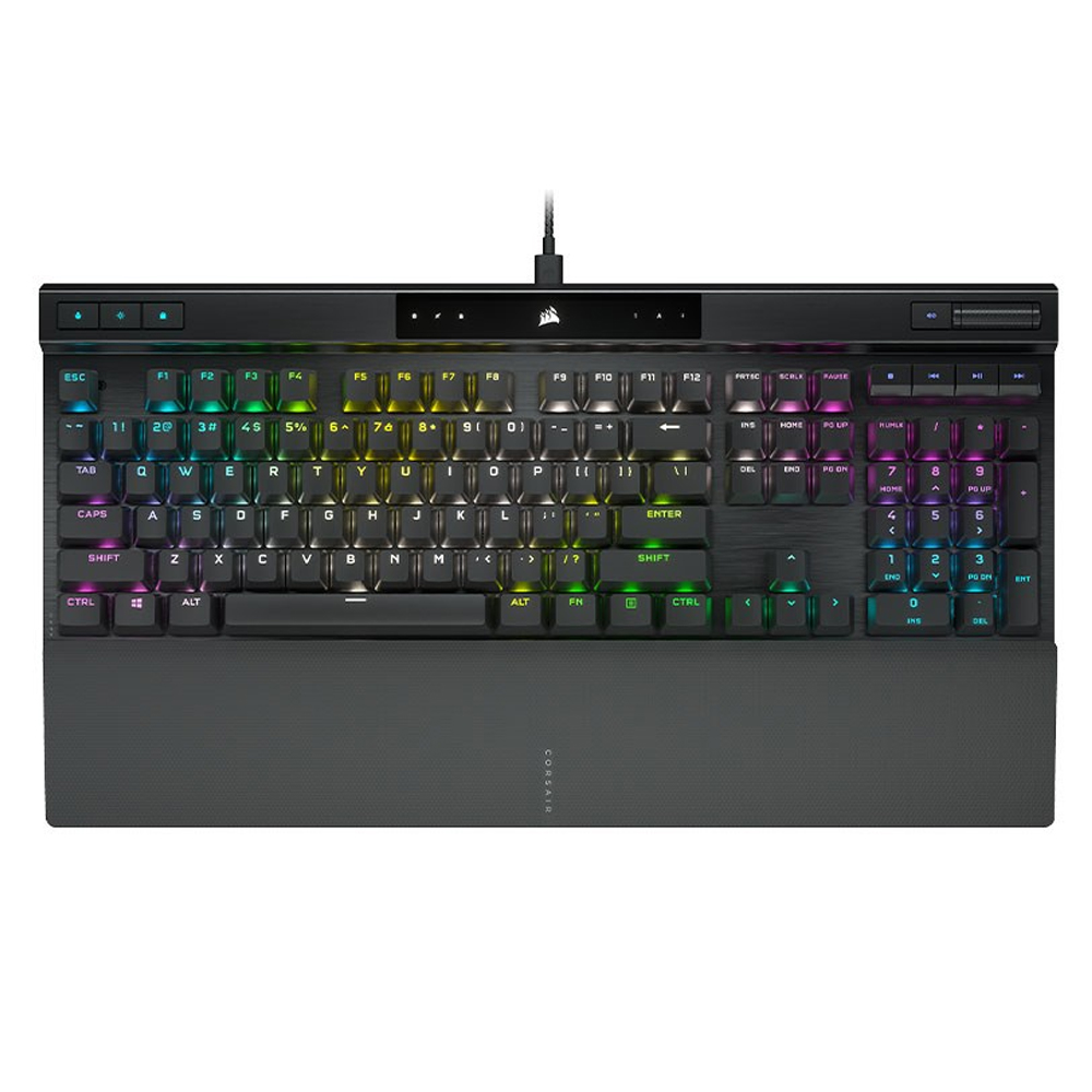CORSAIR K70 RGB PRO Mechanical Gaming Keyboard, Backlit RGB LED, CHERRY MX Brown, Black, Black PBT Keycaps, Professional Gaming
