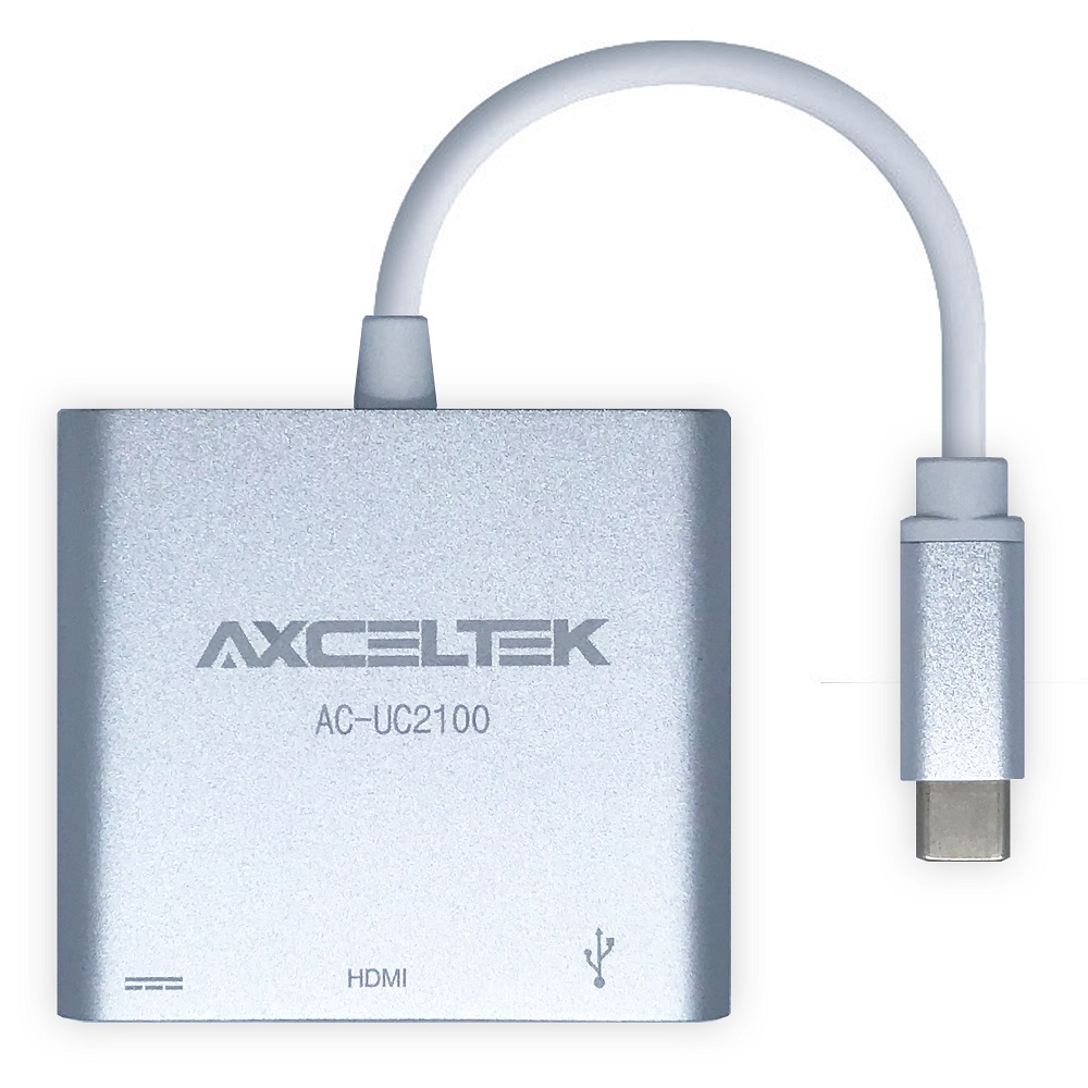 Axceltek AC-UC2100 USB-C to HDMI/USB-C(PD)/USB-A adapter 4K