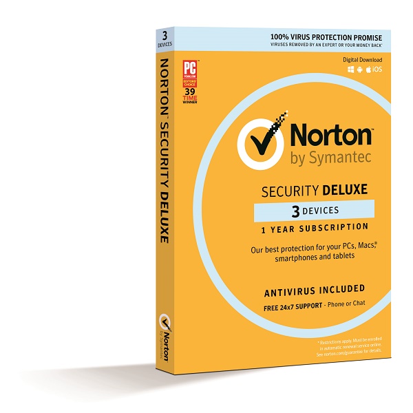Norton Security Deluxe 3 Device 1 Year  Email Key