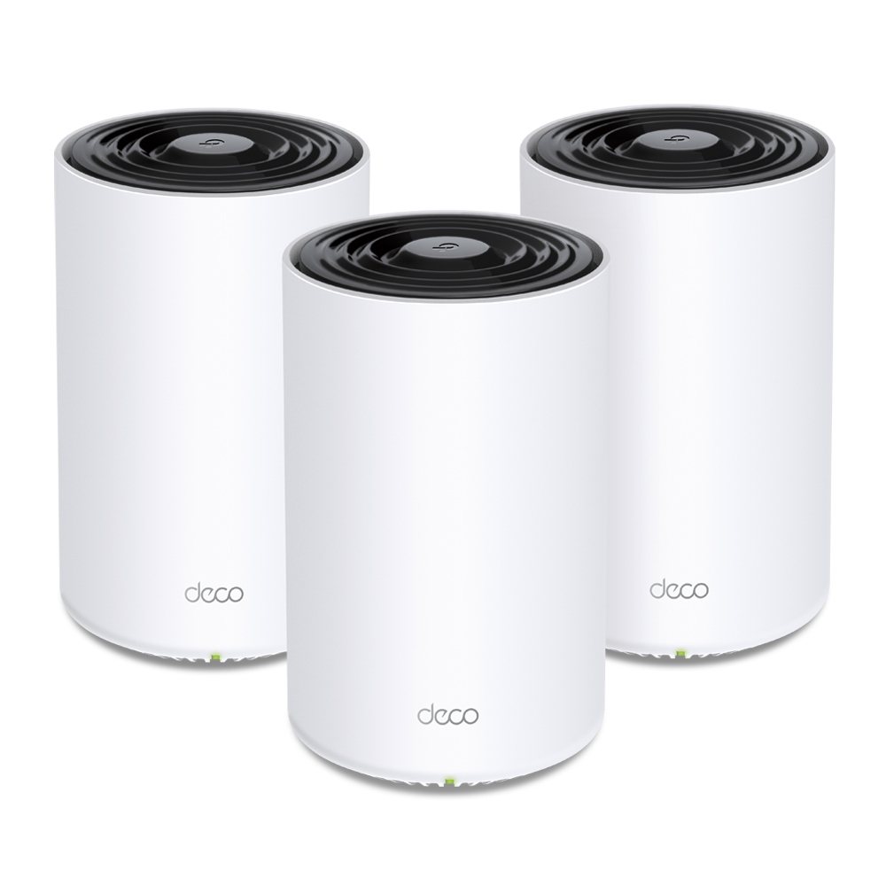 TP-Link Deco X68(3-pack) AX3600 Whole Home Mesh WiFi 6 Router, 650 Square Meters, 150 Devices, 1802 Mbps, WPA, QoS, 3x3 MU-MIMO, OFDMA