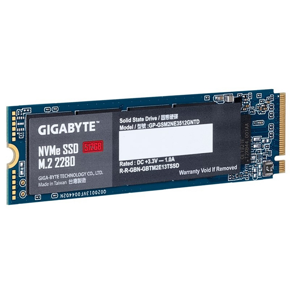 Gigabyte M.2 PCIe NVMe SSD 512GB V2 1700/1550 MB/s 270K/340K IOPS 2280 80mm 1.5M hrs MTBF HMB TRIM SMART Solid State Drive 5yrs