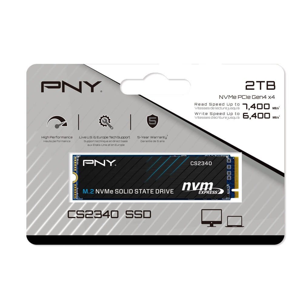 PNY M280CS2340-2TB-TB 2TB Gen NVME m.2 SSD 7400/6400MBs
