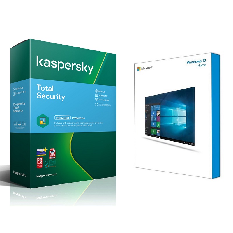Bundle Microsoft W10 Home + Kaspersky Total Security 1D 1Y