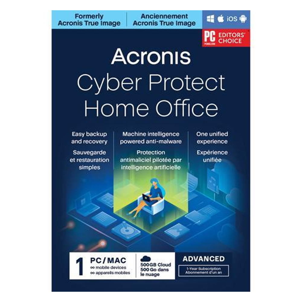 Acronis Cyber Protect Home Office Advance - 1 PC, 1 Yr 500G