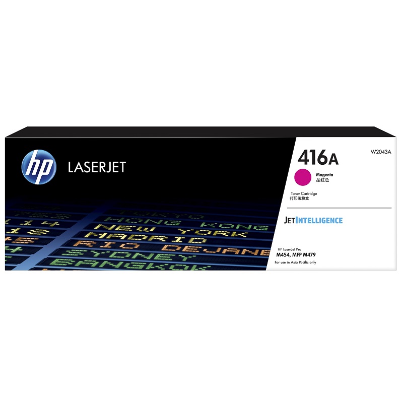 HP 416A MAGENTA TONER - APPROX2.4K PAGES - M454, M479, M455, M480 MODELS W2043A
