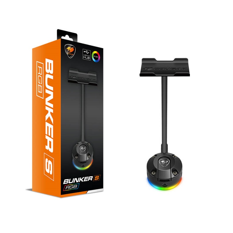Cougar Bunker-S-RGB Headset stand Dual mode RGB lighting