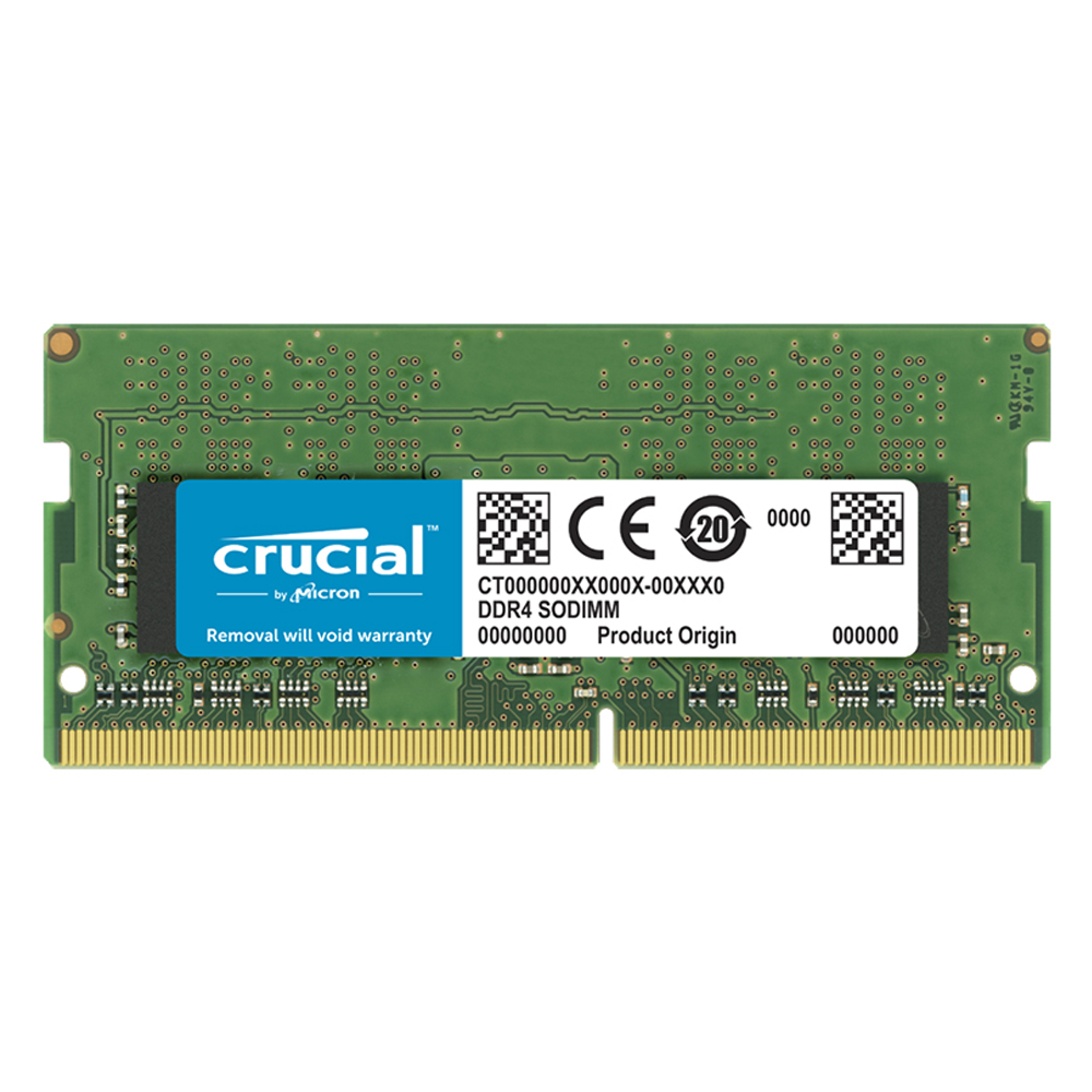 Crucial 32GB (1x32GB) DDR4 SODIMM 3200MHz CL22 1.2V Dual Ranked Notebook Laptop Memory RAM