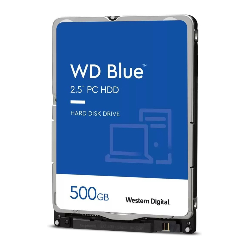 Western Digital WD Blue 500GB 2.5' HDD SATA 6Gb/s 5400RPM 128MB Cache CMR Tech 2yrs Wty