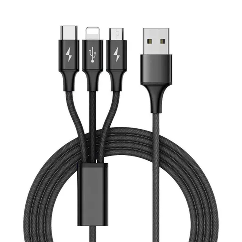 Philips Triple Power Cable USB to Lightning/Micro/Type-C
