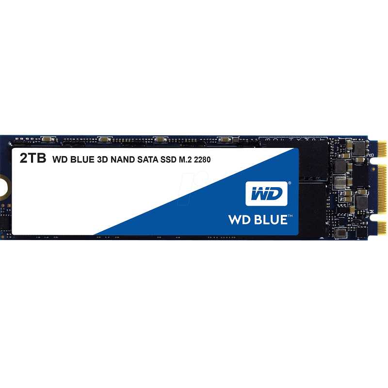 Western Digital WD Blue 2TB M.2 SATA SSD 560R/530W MB/s 95K/84K IOPS 500TBW 1.75M hrs MTTF 3D NAND 7mm 5yrs Wty