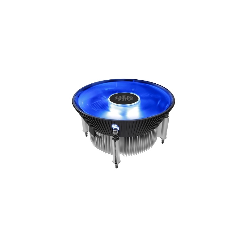 COOLER MASTER I70C, 120MM BLUE LED ALUMINUM COOLER, SUPPORT INTEL LGA1156/1155/1151/1150, RR-I70C-20PK-R1