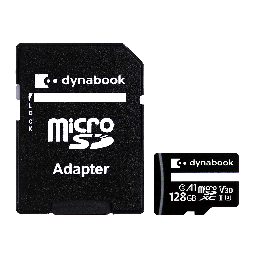 DYNABOOK 128G UHS-3 Performance MicroSD Card inc Adaptor 4K