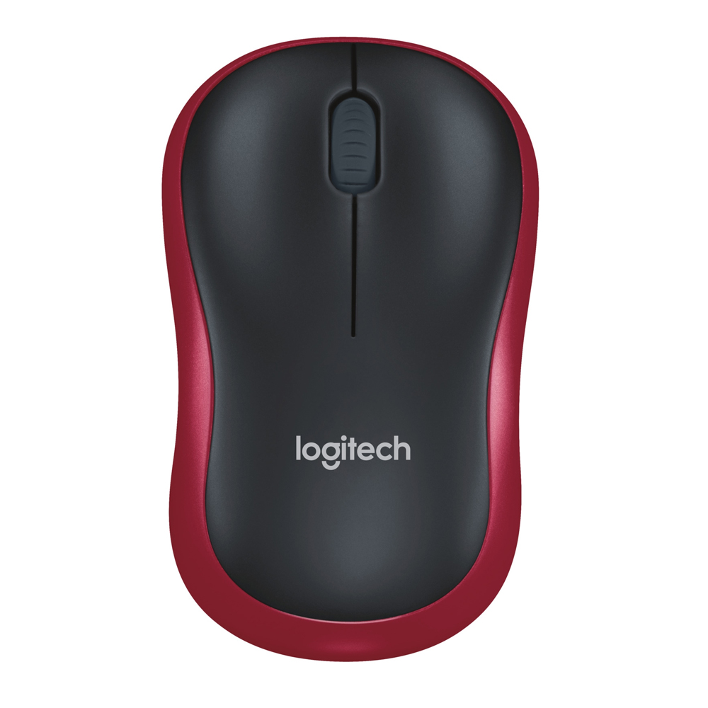 LOGITECH M185 WIRELESS MOUSE - RED 910-002503