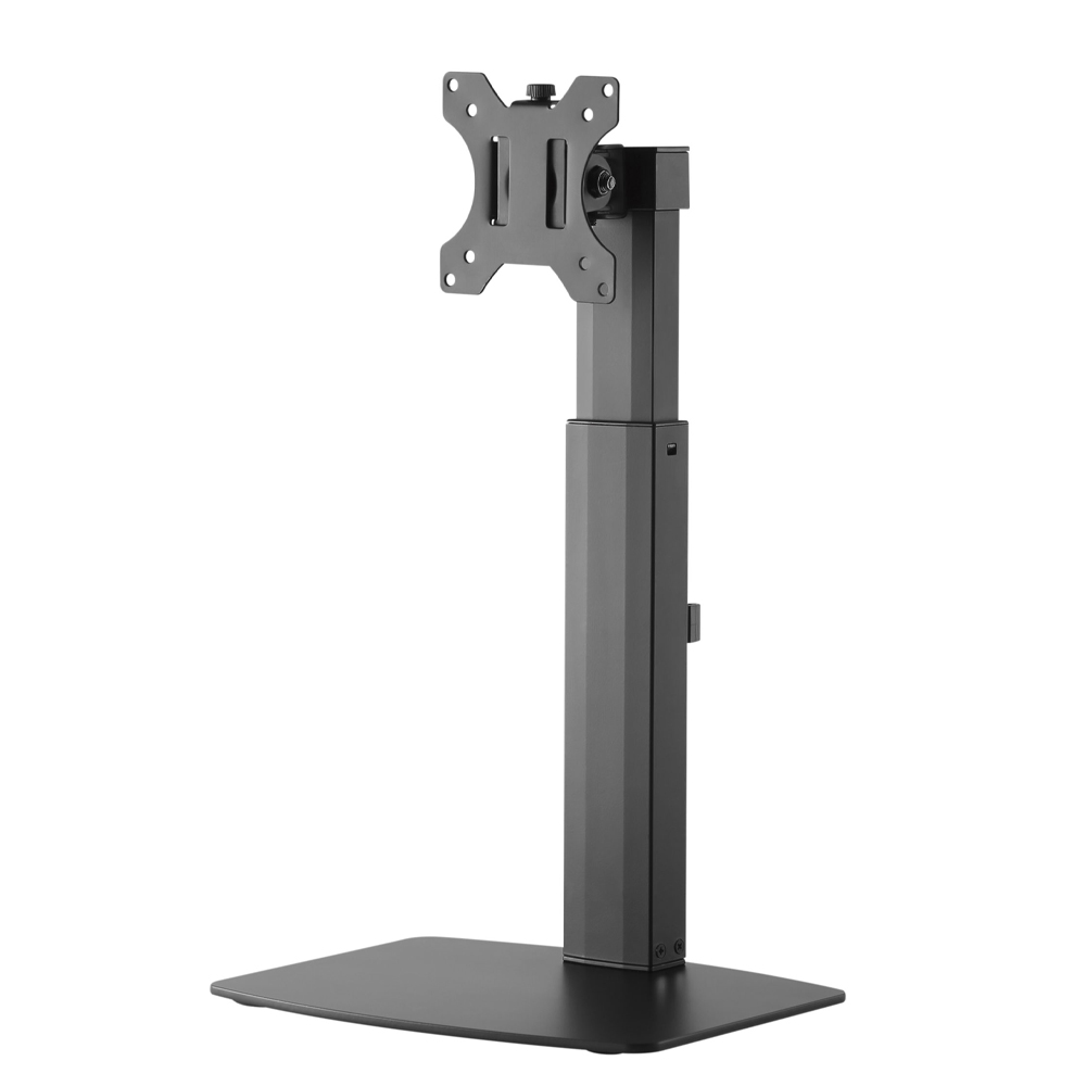 Brateck Single Free Standing Screen Pneumatic Vertical Lift Monitor Stand Fit Most 17'-32' Flat and Curved Monitors Up to 7 kg VESA 75x75/100x100