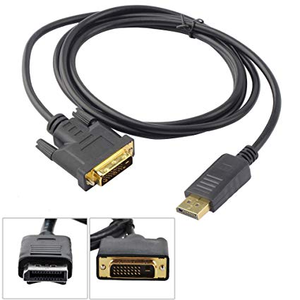 DisplayPort (Male) to DVI (Male) 1.8M Cable