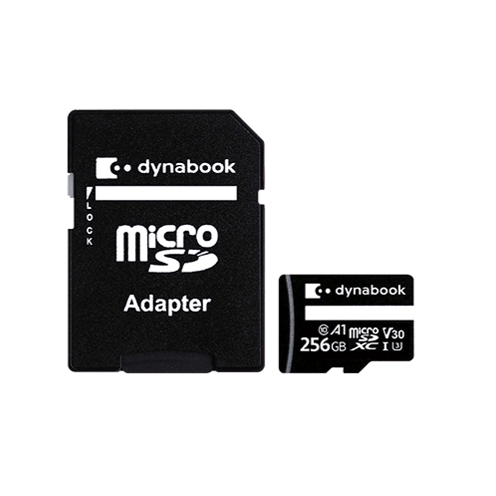 DYNABOOK 256G UHS-3 Performance MicroSD Card inc Adaptor 4K
