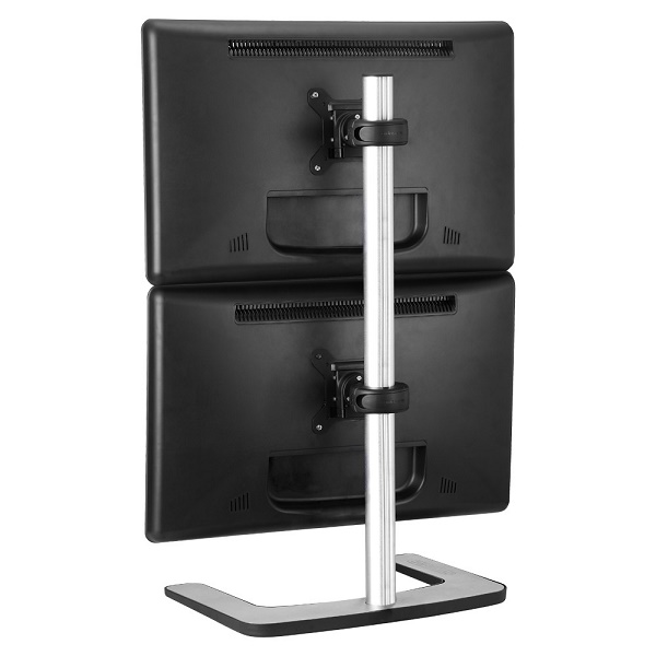 Atdec VFS-DV Freestanding Dual Stack Monitor Vertical Stand