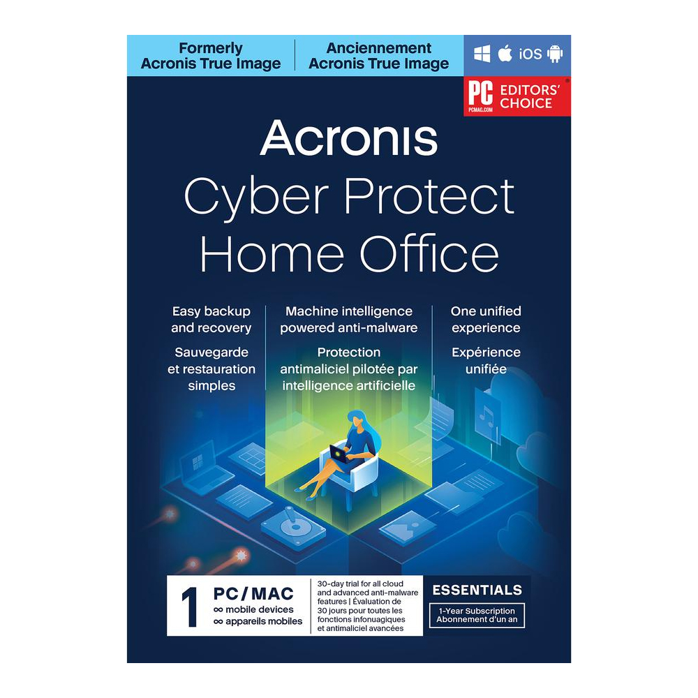 Acronis Cyber Protect Home Office Essentials 1 Computer 1yr