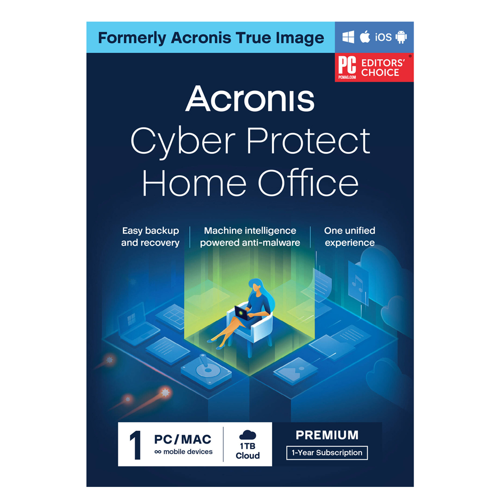 Acronis Cyber Protect Home Office Premium - 1 PC, 1 Yr 1TB