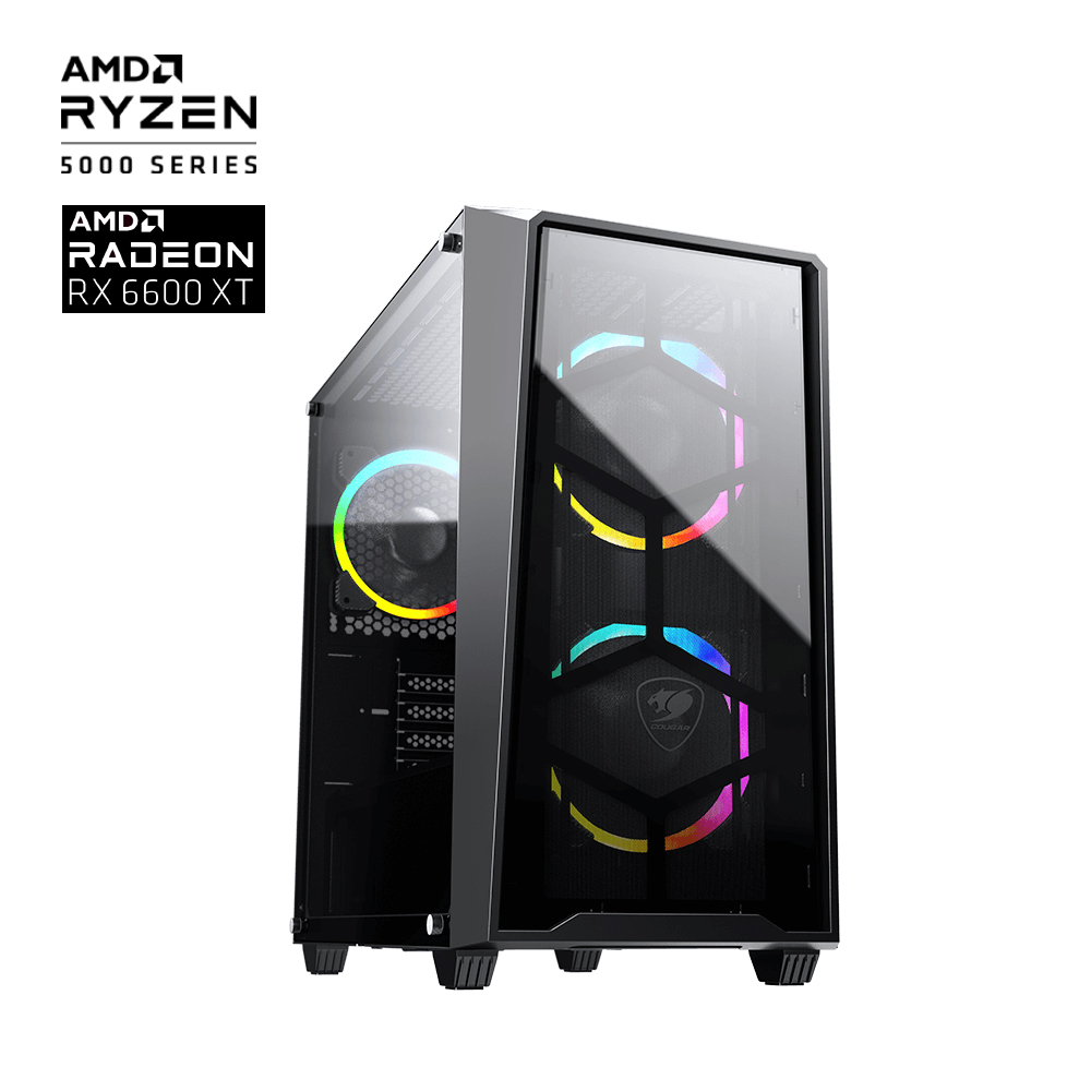 AMD Atomic Gaming PC Ryzen7 5800X 6600XT 1TB SSD 16G