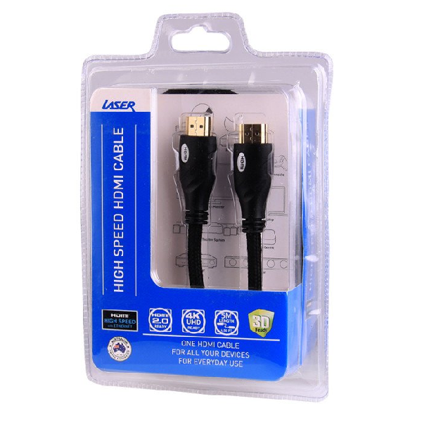 LASER HDMI 5M Cable V2.0 for 4K UHD and 3D TV