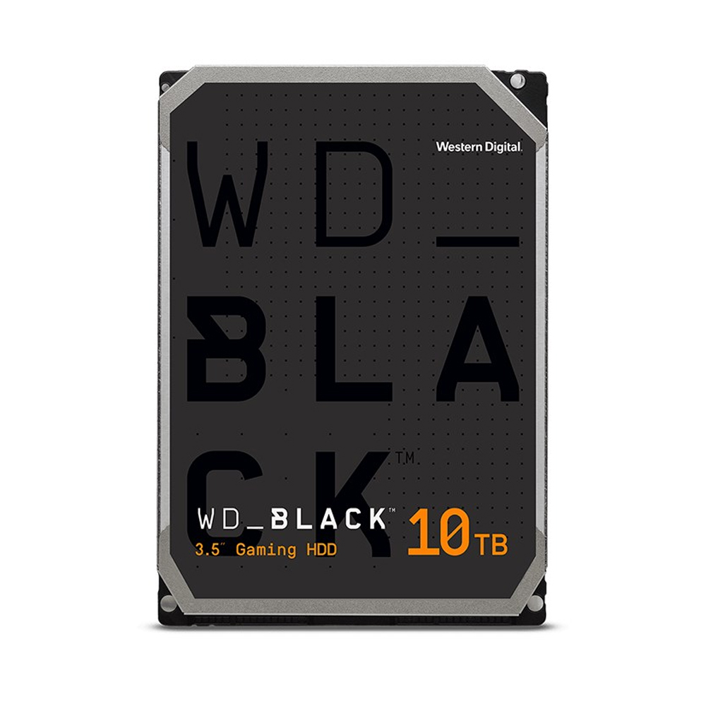 Western Digital WD Black 10TB 3.5' HDD SATA 6gb/s 7200RPM 256MB Cache CMR Tech for Hi-Res Video Games 5yrs Wty