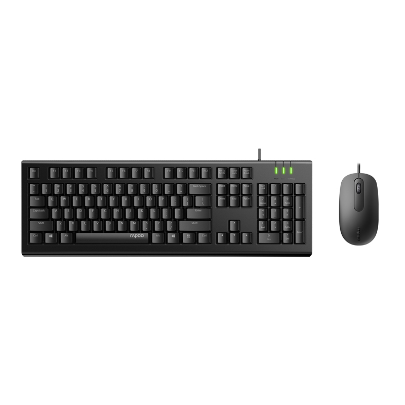 Rapoo X120PRO Wired Keyboard and Mouse Combo Optical Combo